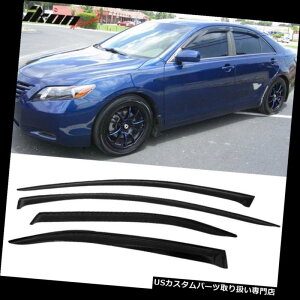 xgoCU[ hAoCU[ CK[h 07-11g^JZ_ANEBhEoCU[4{ZbgɃtBbg Fits 07-11 Toyota Camry Sedan Acrylic Window Visors 4Pc Set