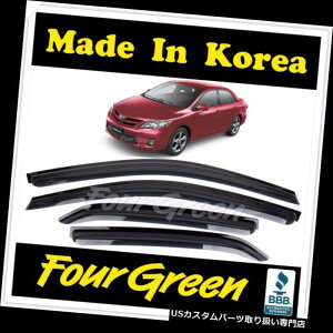 xgoCU[ hAoCU[ CK[h 2009-2013Ñg^J[̂߂̉J/h̏ỏÃfBtN^[̑̃oCU[ Rain/Wind Guard Vent Shade Deflectors Window Visors For 2009-2013 Toyota Coro