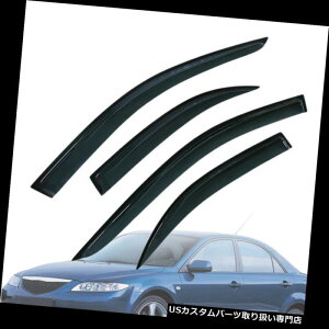 xgoCU[ hAoCU[ CK[h 03-08p}c_6Z_X[NxgeBebhEChfBtN^[XeBbNoCU[ for 03-08 Mazda 6 Sedan Smoke Vent Tinted Wind Deflectors Stick On Wi