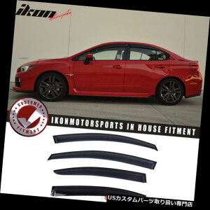 xgoCU[ hAoCU[ CK[h 15-18XoWRX STI 12-15CvbTANEBhEoCU[4{ Fits 15-18 Subaru WRX STI 12-15 Impreza Acrylic Window Visors 4Pc Set