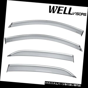 �x���g�o�C�U�[ �h�A�o�C�U�[ ���C���K�[�h 18-19 Equinox�N���[���g�����p[�N���b�vON]�E�B���h�E�x���g�o�C�U�[���C���K�[�h���t���N�^�[ For 18-19 Equinox Chrome Trim[Clip ON] Window Vent Visor Rain Guard Re