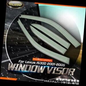 xgoCU[ hAoCU[ CK[h 4xEBhEoCU[xgCK[hV[hLexus IS300 2001-2005SɃtBbg܂B Z_ 4x Window Visors Vent Rain Guards Shields fit Lexus IS300