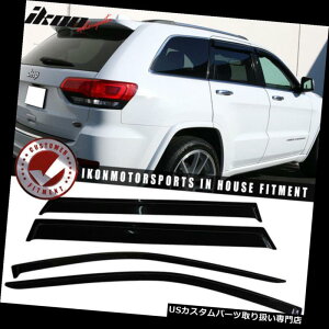 xgoCU[ hAoCU[ CK[h 11-13W[vOh`FL[ANEBhEoCU[4PcZbgɃtBbg Fits 11-13 Jeep Grand Cherokee Acrylic Window Visors 4Pc Set