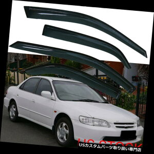 xgoCU[ hAoCU[ CK[h Honda Accord 1998-2000 2001 20024{̃EBhExgoCU[ftN^[e[vItBbg 4x Window Vent Visors Deflector Tape-On Fit For Honda Accord 1998-2000 2