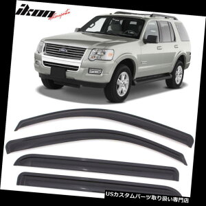 xgoCU[ hAoCU[ CK[h 11-18tH[hGNXv[[ANEBhEoCU[4ZbgɃtBbg Fits 11-18 Ford Explorer Acrylic Window Visors 4Pc Set