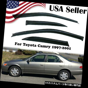 xgoCU[ hAoCU[ CK[h 1997-2001g^J4Door̂߂̉̓̏ỏȂ̃oCU[ Smoke Sun Rain Guard Vent Shade Window Visors For 1997-2001 Toyota Camry 4Door