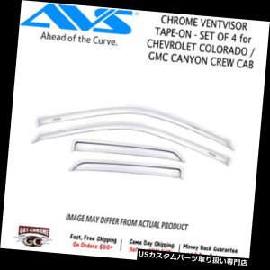 �x���g�o�C�U�[ �h�A�o�C�U�[ ���C���K�[�h 684995�V�{���[�R�����h/ GMC�L���j�I���pAVS Chrome�e�[�v�I���x���`���[�i4 PC�j 684995 AVS Chrome Tape-On Ventvisor (4 PC) for Chevrolet Colorado / GMC Canyon