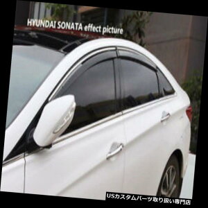 ベントバイザー ドアバイザー レインガード 15-18ヒュンダイソナタオートベントシェード194361 4pc煙インチャネルベントバイザーにフィット Fits 15-18 Hyundai Sonata Auto Ventshade 194361 4pc Smoke In-Channel
