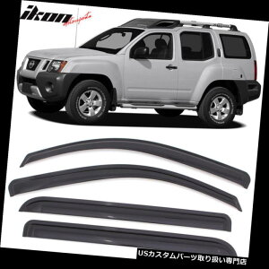 xgoCU[ hAoCU[ CK[h 05-16YGNXeANEBhEoCU[4{ZbgɃtBbg Fits 05-16 Nissan Xterra Acrylic Window Visors 4Pc Set