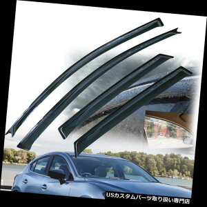 xgoCU[ hAoCU[ CK[h CTCxgK[hEBhEoCU[AMazda 3 Hatchback 4Door 2004-2009 US Rain Sun Rain Vent Guard Window Visors for Mazda 3 Hatchback 4Door 2004-2009 US