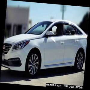 ベントバイザー ドアバイザー レインガード 11?14台のヒュンダイソナタオートベントシェード194261にフィット4pc煙インチャネルベントバイザー Fits 11-14 Hyundai Sonata Auto Ventshade 194261 4pc Smoke In-Cha