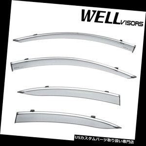 �x���g�o�C�U�[ �h�A�o�C�U�[ ���C���K�[�h Acura ILX Sedan 13-18�N���[���g����[Clip ON]�T�C�h�E�B���h�E�x���g�o�C�U�[���C���K�[�h For Acura ILX Sedan 13-18 Chrome Trim [Clip ON]Side Window Vent Visor Rain Guard