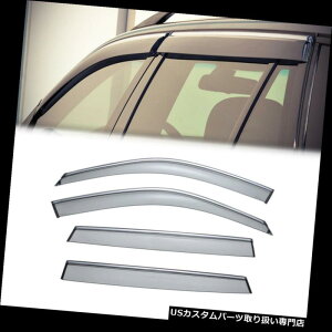 �x���g�o�C�U�[ �h�A�o�C�U�[ ���C���K�[�h BMW E70 F15 X5 2007-2017�N���[���g�����T�C�h�E�B���h�E�x���g�o�C�U�[���C���K�[�h4PC�p For BMW E70 F15 X5 2007-2017 Chrome Trim Side Window Vent Visor Rain Guard 4PC