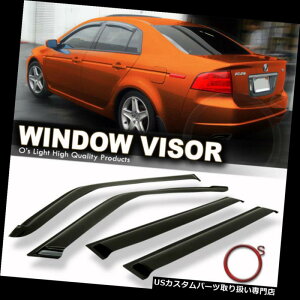 xgoCU[ hAoCU[ CK[h tBbg04-08ALTLEBhExgTVF[hANCEBhK[hoCU[4{ Fit 04-08 Acura TL Window Vent Sun Shade Acrylic Rain Wind Guard