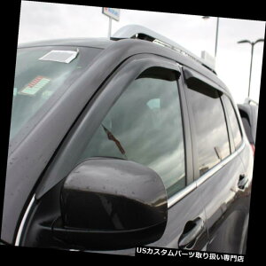 xgoCU[ hAoCU[ CK[h tBbgW[v`FL[2014 - 2017Ne[vIftN^xgoCU[VF[hJ Fits Jeep Cherokee 2014 - 2017 Tape-on Deflectors Vent Visor Shade Rain