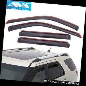 �x���g�o�C�U�[ �h�A�o�C�U�[ ���C���K�[�h 11-17�t�H�[�h�G�N�X�v���[���[AVS 194293�C���`�����l���E�B���h�E�f�B�t���N�^�[�x���g�o�C�U�[4 PCS�p For 11-17 Ford Explorer AVS 194293 In-Channel Window Defle