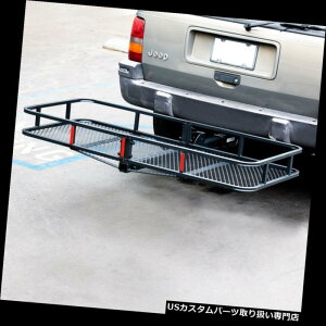J[S [t LA 60 "܂肽ݎgbNԂ̉ݕ^poXPbgוbNqb`gx2"qb` 60" Folding Truck Car Cargo Carrier Basket Luggage Rack Hitch Travel 2" Hitch