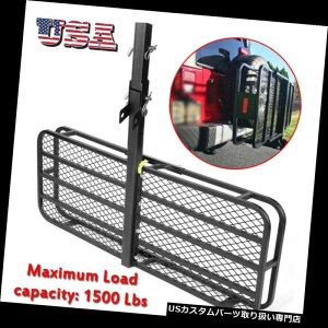 J[S [t LA ܂肽݉ݕLAוoXPbg}EgbN2 "V[o[qb`1500LBS Folding Cargo Carrier Luggage Basket Mounted Rack 2" Receiver Hitch 1500LBS