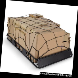 カーゴ ルーフ キャリア 64 "貨物ネットが付いている普遍的な屋根の棚の貨物運搬船の延長バスケットの荷物 64" Universal Roof Rack Cargo Carrier Extension Basket Luggage with Cargo Net