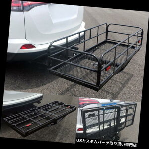 J[S [t LA @\ l܂肽ݎqb`}EgݕLAڃoXPbgוbN Multifunctional Folding Hitch-Mount Cargo Carrier Mounted Basket Luggage Rack