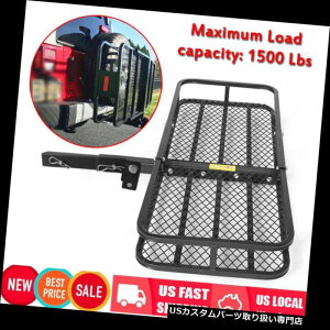 J[S [t LA 53 "܂肽݉וݕoXPbgLAgbNSUVg[[V[o[qb`bN 53'' Folding Luggage Cargo Basket Carrier Truck SUV Trailer Receiver Hitch Rack