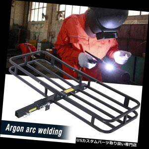 J[S [t LA ܂肽݉ݕLAbNוoXPbgV[o[2 "qb`}EgATVSUV Folding Cargo Carrier Rack Luggage Basket Receiver 2" Hitch Mount ATV Car SUV