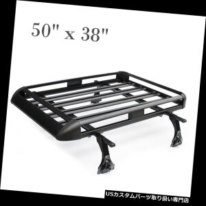 J[S [t LA Premium Cargo Carrier BasketNXo[A~[tbN50 "x 38" SUVgbv Premium Cargo Carrier Basket Crossbar Aluminum Roof Rack 50"X 38" SUV Top