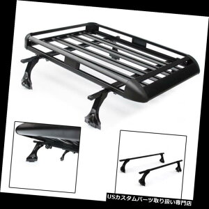 J[S [t LA [tbNgbvݕוLA50 "×38"NCX[pA~oXPbgNXo[ Roof Rack Top Cargo Luggage Carrier 50"X 38"Aluminum Basket Crossbar For Chrysle