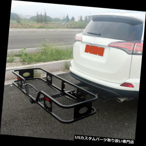 J[S [t LA 500|hݕLAוV[o[2 "qb`ubN 500lbs Cargo Carrier Luggage Basket Receiver 2"Hitch Black