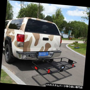 J[S [t LA |S܂肽݉ݕLAוoXPbggbNSUVg[[V[o[qb`bN Steel Folding Cargo Carrier Luggage Basket Truck SUV Trailer Receiver Hitch Rack