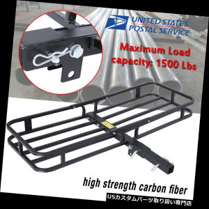 J[S [t LA 53 "܂肽ݎݕLAוoXPbg}EgbN2"V[o[qb`1500LBS 53" Folding Cargo Carrier Luggage Basket Mounted Rack 2" Receiver Hitch 1500LBS