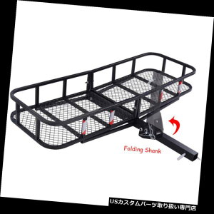 J[S [t LA GOPLUS܂肽ݎݕLAוbN^pgbN܂̓J[qb`2 "V[o[ GOPLUS Folding Cargo Carrier Luggage Rack Hauler Truck or Car Hitch 2" Receiver