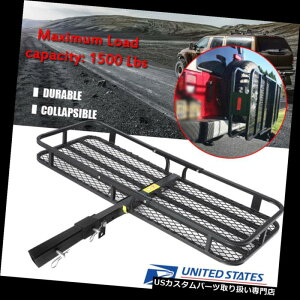 J[S [t LA 53 "܂肽ݎgbNJ[J[SLAoXPbgוbNqb`gx2"qb`US 53" Folding Truck Car Cargo Carrier Basket Luggage Rack Hitch Travel 2" Hitch US