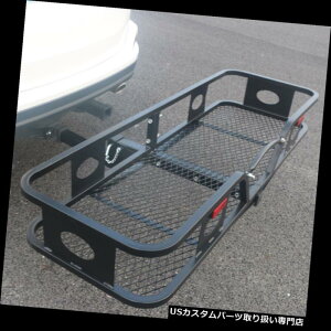 J[S [t LA 60 "܂肽݉ݕLAוoXPbg}EgbN2"V[o[qb`500LBS 60" Folding Cargo Carrier Luggage Basket Mounted Rack 2" Receiver Hitch 500LBS