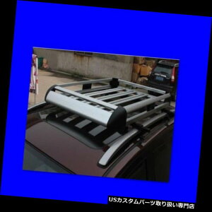 �J�[�S ���[�t �L�����A 50 x 35�A���~���[�t���b�N�J�[/ Suv�g�b�v�ݕ��ו�/�o�b�O�L�����A�o�X�P�b�g+ Crossba r 50X 35Aluminum Roof Rack Car/Suv Top Cargo Luggage/Bag Carrier Basket+Crossbar �y���s�A���i�z