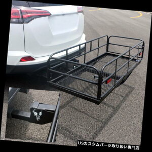 J[S [t LA 60 "܂肽݉ݕLAԂ̉וbNoXPbg/nE[gbNԂ̃qb` 60" Folding Cargo Carrier Car Luggage Rack Basket / Hauler Truck or Car Hitch
