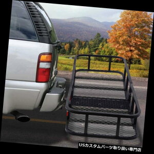 J[S [t LA gbNԂ̐܂ݕ^D̉ו̒Ỉ^Ǝ2 "qb`̍|S\ Truck Car Folding Cargo Carrier Luggage Rack Hauler 2" Hitch Steel Construction