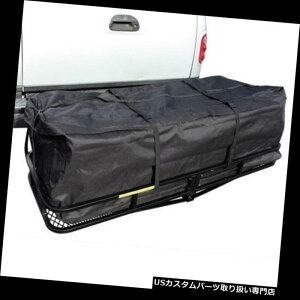 J[S [t LA 60 "x 20"܂肽ݎgbNԃbNݕLAoXPbgוqb`}EgW /obO 60"x20"Folding Truck Car Racks Cargo Carrier Basket Luggage Hitch Mounted W/ Bag