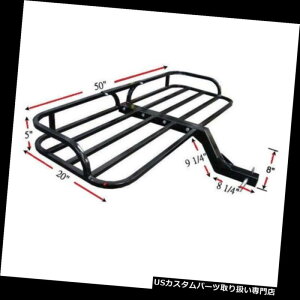 J[S [t LA SUV ATVgbNԃqb`}EgnE[oXPbgݕLAוV[o[X`[ SUV ATV Truck Car Hitch Mount Hauler Basket Cargo Carrier Luggage Receiver Steel