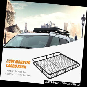 J[S [t LA jo[T[tbNoXPbgJ[gbvוLAݕz_[s48 "×40" Universal Roof Rack Basket Car Top Luggage Carrier Cargo Holder Travel 48" x 40"
