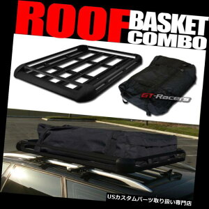 J[S [t LA 50C`A~[tbNoXPbggbvJ[Sו[+L[ robOG07 50" Blk Aluminum Roof Rack Basket Car Top Cargo Baggage Storage+Carrier Bag G07