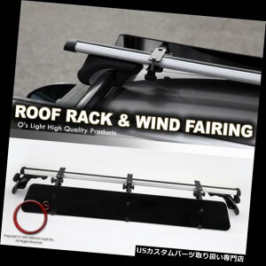 J[S [t LA [tgbv}Eg50C`NXo[bN+ C30StpT[gR32ptFAORabb.etc Roof Top Mount 50" Crossbar Rack +Wind Fairing For C30 Golf Passat R32 Rabb.etc