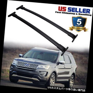 J[S [t LA tH[hGNXv[[2016-2018Ԃ̃[tbNubNNXo[J[SoCNLA For Ford Explorer 2016-2018 Car Roof Rack Black Cross Bars Cargo Bike Carrier