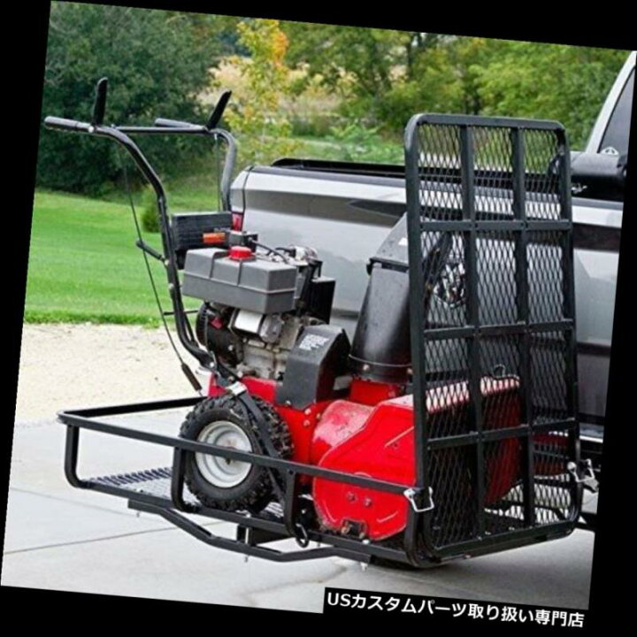 カーゴ ルーフ キャリア ヒッチマウントされた貨物運搬船芝刈り機マウンテンバイクスノー送風機ハウラーランプ Hitch-Mounted Cargo Carrier Lawn Mower Mountain Bike Snow Blower Hauler Ramp カスタムパーツ WORLD倉庫 カーゴ ルーフ キャリア カーゴキャリアヒッチマウントラックカーゴジープラングラーサファリトラベルバスケットキャンプ Cargo Carrier Hitch Mount Rack Cargo Jeep Wrangler Safari Travel Basket Camping