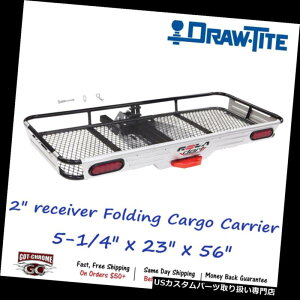J[S [t LA 59550 Draw-Tite 2 "V[o[A5-1 / 4" x 23 "x 56" Dart Folding Cargo Carrier 59550 Draw-Tite 2" receiver with 5-1/4" x 23" x 56" Dart Folding Cargo Carrier
