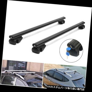 J[S [t LA 48 '120Z`\ȎԂ̉NXo[וݕLAbNt[+bN 48'' 120cm Adjustable Car Roof Cross Bar Luggage Cargo Carrier Rack Frame + Lock