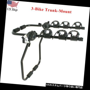 J[S [t LA ߉\3]ԃgN}Egnb`obNSUVԃX|[c]ԃLAbNݕ Adjustable 3-Bike Trunk-Mount Hatchback SUV Car Sport Bicycle Carrier Rack Cargo