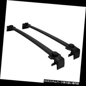 J[S [t LA ubN[tbNNXo[וݕLAtBbgW[vRpX17-18 Alloy Black Roof Rack Cross Bars Luggage Cargo Carrier Fits Jeep Compass 17-18