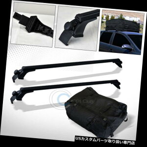 J[S [t LA 50 "ubNEBhEt[[tbNNXo[Lbg+hJ[SLAobOC01 50" BLACK WINDOW FRAME ROOF RACK CROSS BARS KIT+WATERPROOF CARGO CARRIER BAG C01