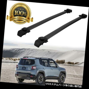 J[S [t LA AJ150 LBS[tbNNXo[ݕoXPbgLApW[vt2014-2018 USA 150LBS Roof Rack Cross Bars Cargo Basket Carrier For Jeep Renegade 2014-2018